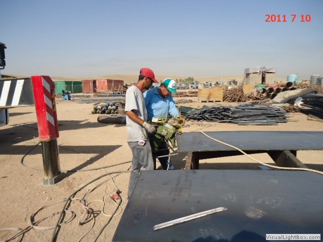 Mechanical fabrication team at work